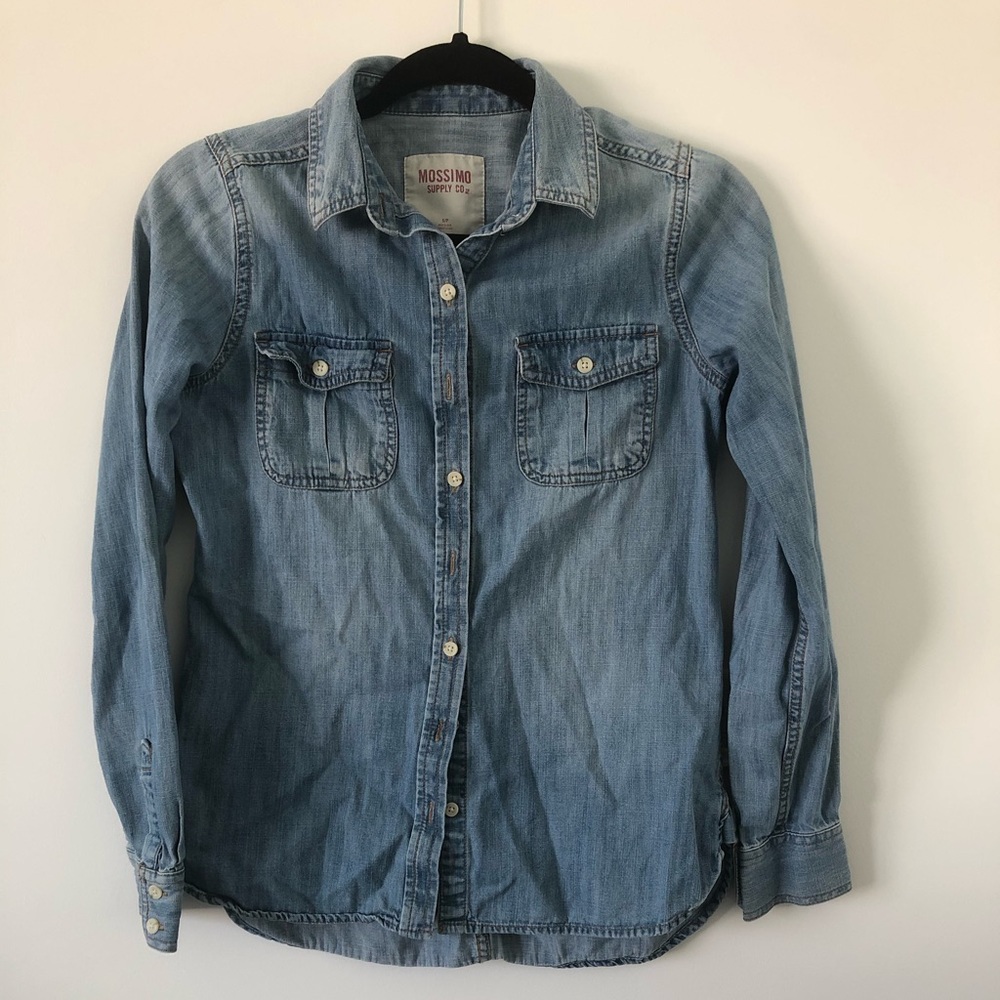 Mossimo Supply Co. Denim Button Up Shirt